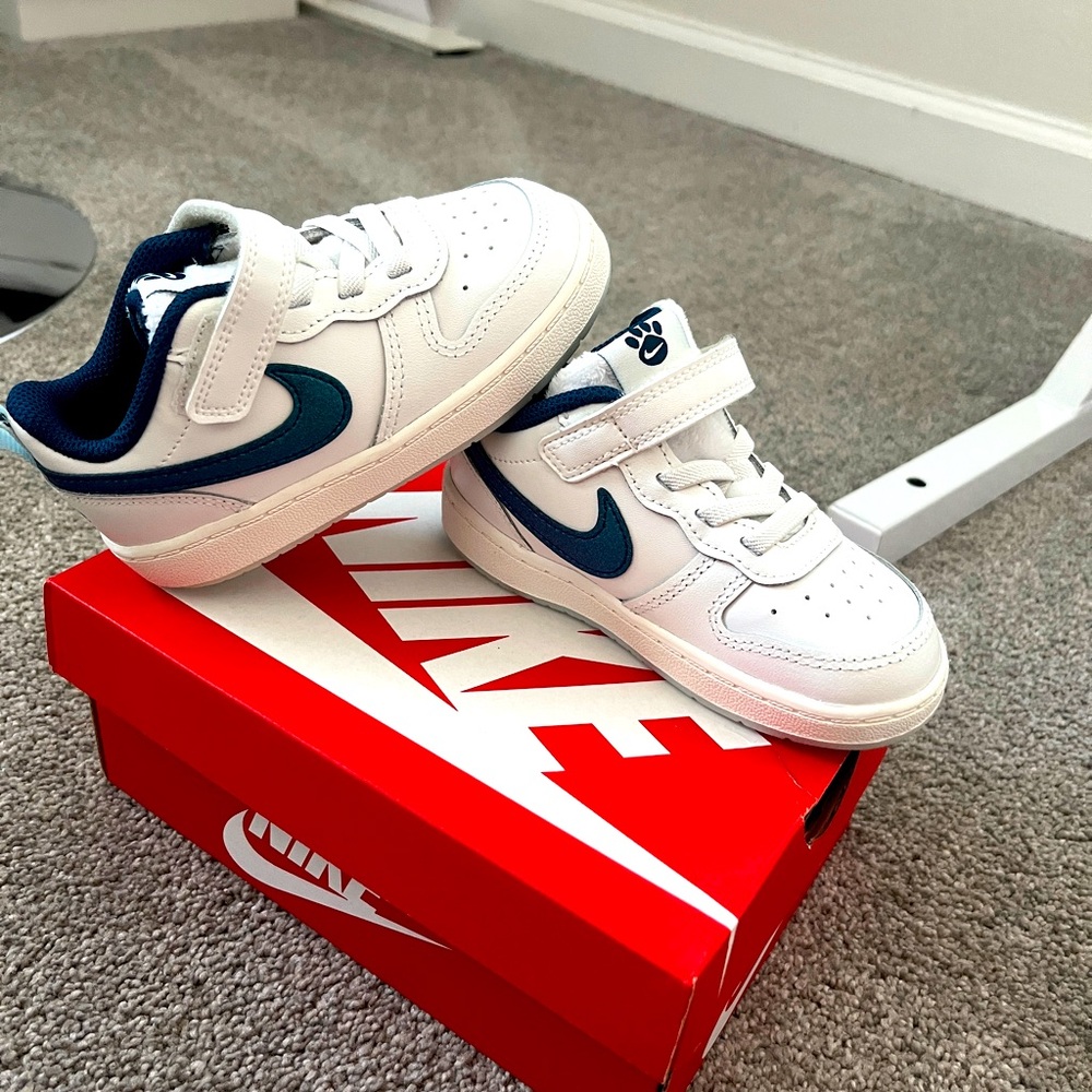 Nike Court Borough Low 2 Shoes Toddler Boys Blue New